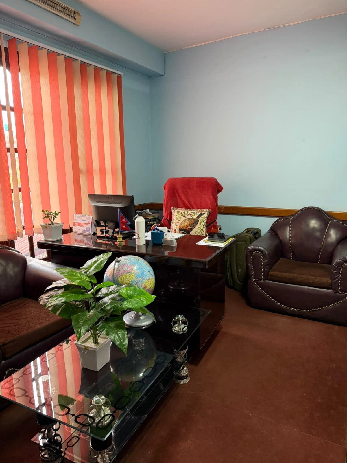 Work space inside the office
